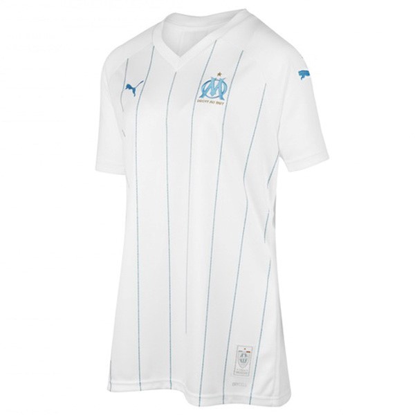 Camiseta Marsella 1ª Kit Mujer 2019 2020 Blanco